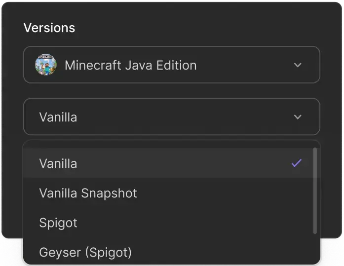 All Minecraft Versions